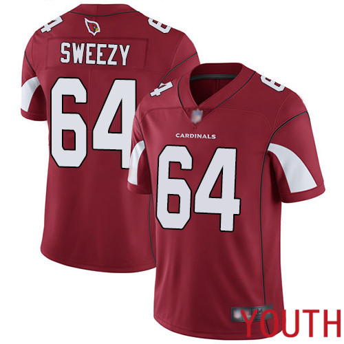 Arizona Cardinals Limited Red Youth J.R. Sweezy Home Jersey NFL Football #64 Vapor Untouchable